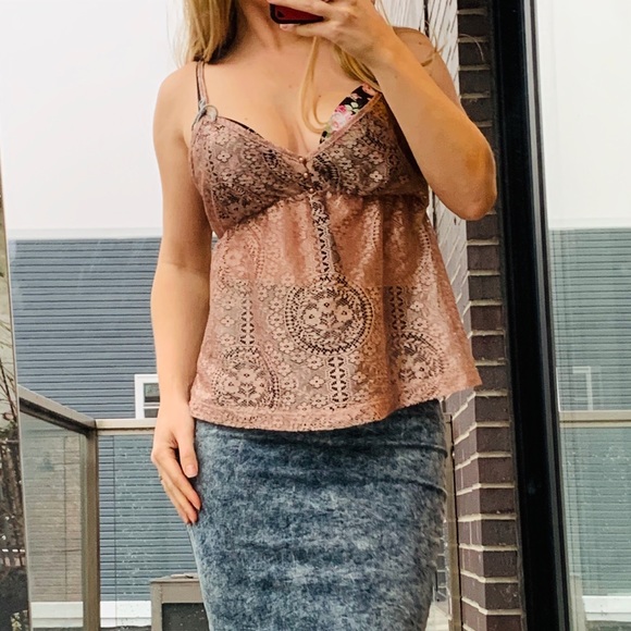 Only Hearts Tops - Only Hearts babydall camisole lace transparent top